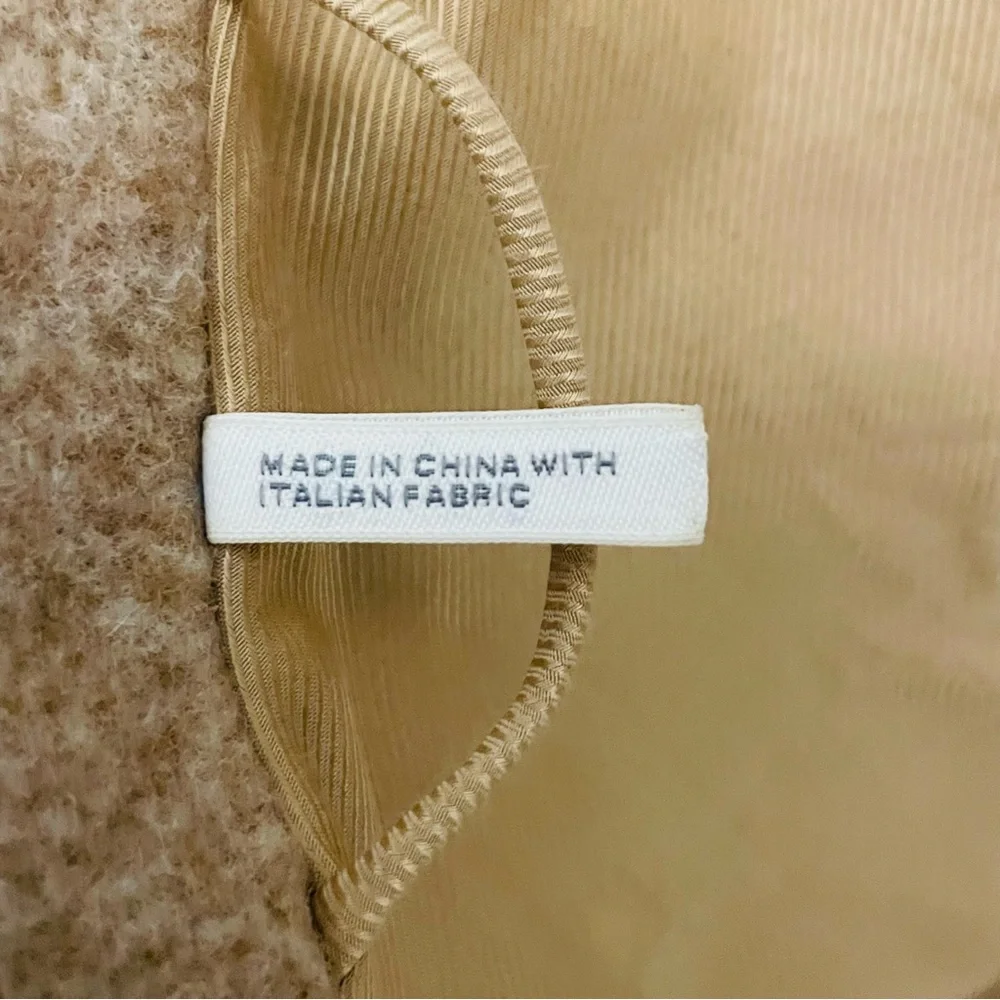 Helmut Lang Tan Trench Coat with Gold Fur Collar - Picture 16 of 16